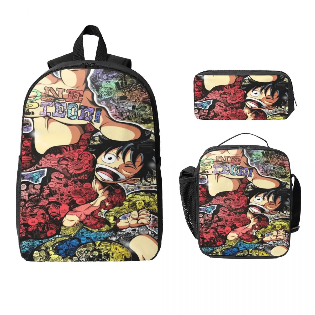 Luffys O-one-pieces Kids Backpack Lunch Box Pencil Boxes for Boys Girls Backpacks Kawaii Schoolbag Bookbag Set
Luffys O-one-pieces Kids Backpack Lunch Box Pencil Boxes for Boys Girls Backpacks Kawaii Schoolbag Bookbag Set