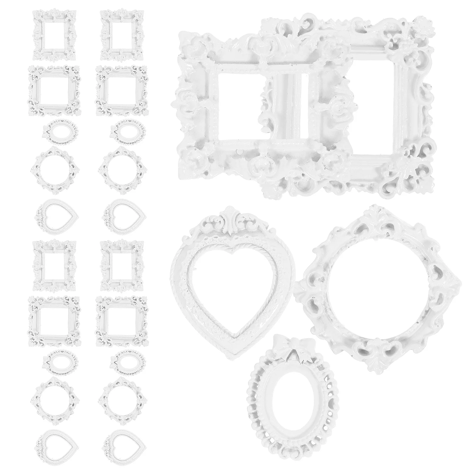 25Pcs Resin Mobile Phone Case Photo Frames Vintage Mini Picture Frames Decorative Jewelry Display Frame Props for Creative
25Pcs Resin Mobile Phone Case Photo Frames Vintage Mini Picture Frames Decorative Jewelry Display Frame Props for Creative