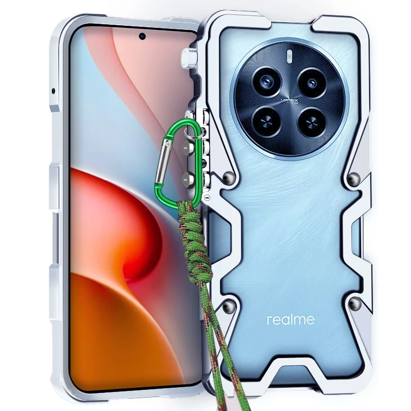 Zimon Luxury Armor Metal Aluminum Phone Bumper For Realme P1 P4 Narzo 70 Narzo70 Pro Cover Mechanical Purely Handmade Skull Case
Zimon Luxury Armor Metal Aluminum Phone Bumper For Realme P1 P4 Narzo 70 Narzo70 Pro Cover Mechanical Purely Handmade Skull Case