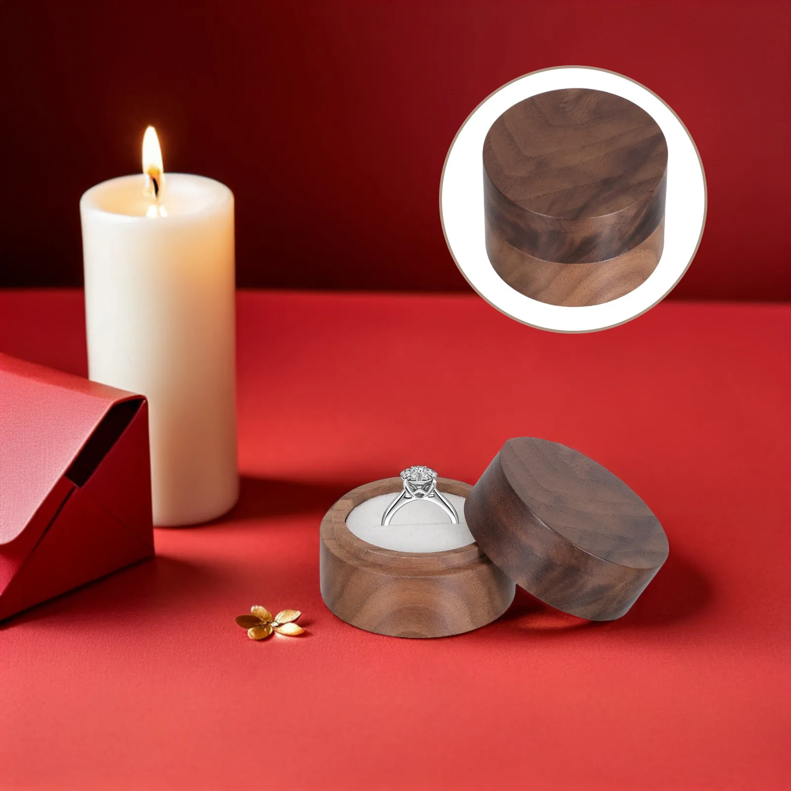 Handmade Solid Wood Round Jewelry Box Small Wooden Storage Case Smooth Opening Lid Decorative Organizer for Rings Earrings
Handmade Solid Wood Round Jewelry Box Small Wooden Storage Case Smooth Opening Lid Decorative Organizer for Rings Earrings