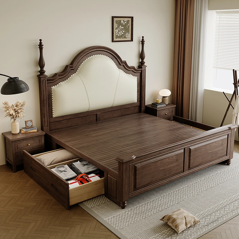 Superior Deluxe Master Bedroom Queen Bed 1.8 meters Double Bed, Leather Soft Bag Bed American French Guangdong Foshan
Superior Deluxe Master Bedroom Queen Bed 1.8 meters Double Bed, Leather Soft Bag Bed American French Guangdong Foshan