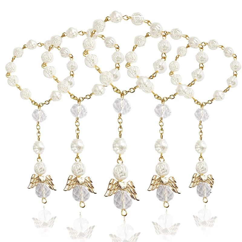 30 PCS Baptism Rosary Acrylic Rosary Beads Mini Rosaries Angel For The First Communion Baptism Party Favors
30 PCS Baptism Rosary Acrylic Rosary Beads Mini Rosaries Angel For The First Communion Baptism Party Favors