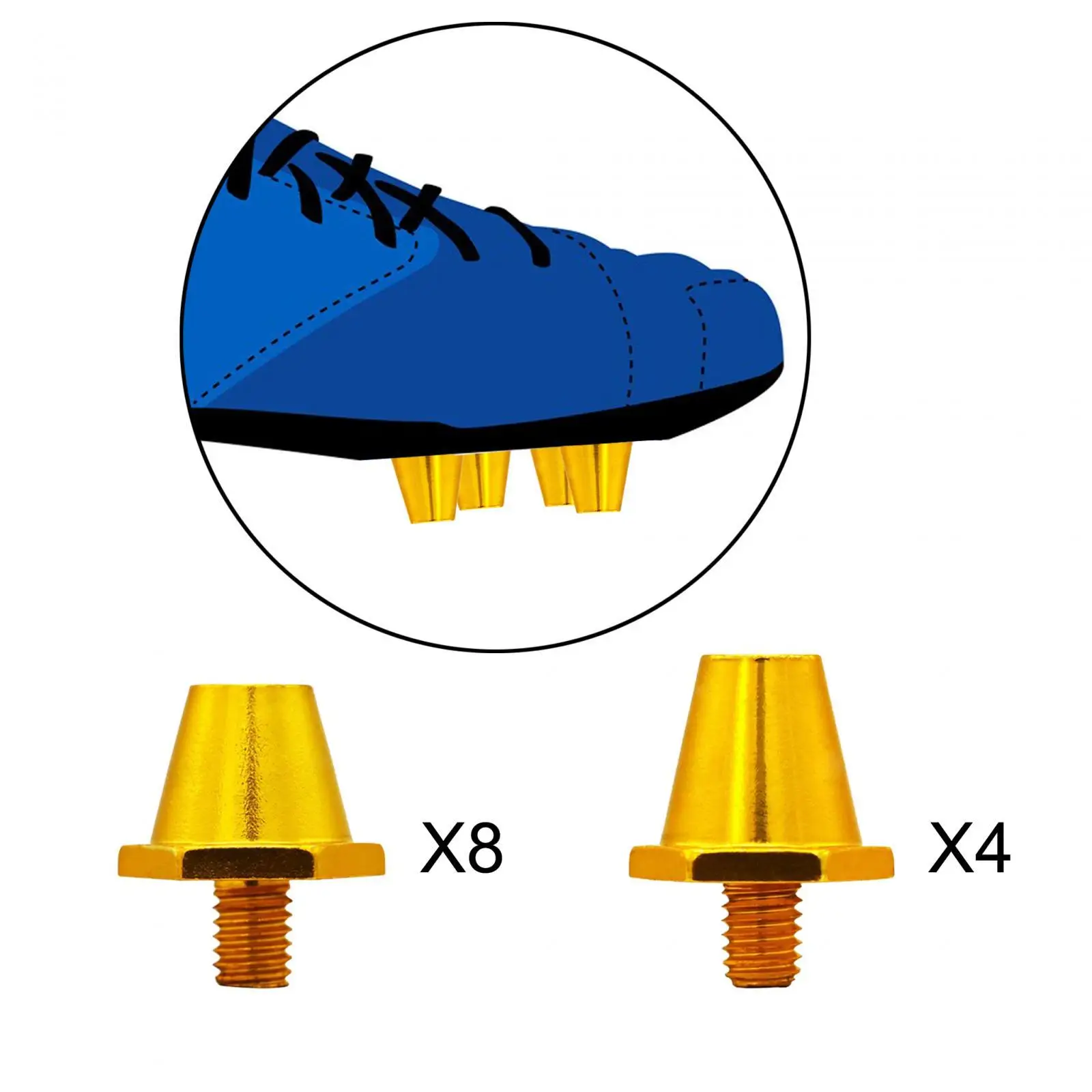 12x Football Boot Spikes Soccer Shoe Studs Comfortable Track Spikes Football Cleats for Sports Athletic Sneakers Competition
12x Football Boot Spikes Soccer Shoe Studs Comfortable Track Spikes Football Cleats for Sports Athletic Sneakers Competition