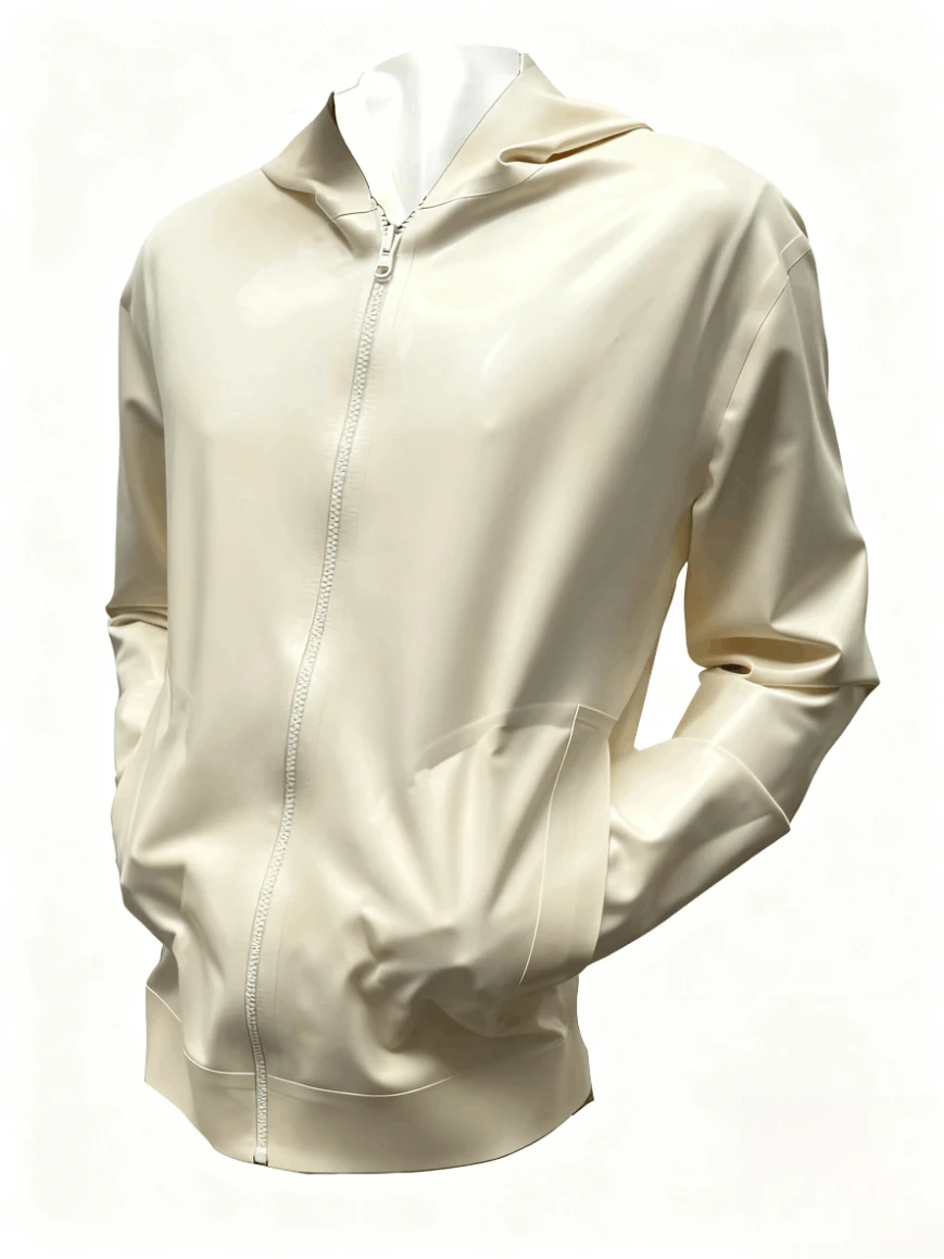 Men's Natural Rubber Latex Customized Hoodie Coat Pocket 0.4mm Jacket Casual Top Man's Role Party Wear
Men's Natural Rubber Latex Customized Hoodie Coat Pocket 0.4mm Jacket Casual Top Man's Role Party Wear