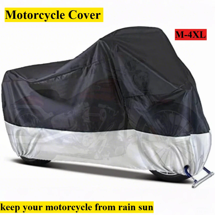 Лидер продаж, чехол для мотоцикла 210D, ткань Оксфорд с серебряным покрытием, чехол для мотоцикла, одежда для автомобиля, размер M-4xl
Лидер продаж, чехол для мотоцикла 210D, ткань Оксфорд с серебряным покрытием, чехол для мотоцикла, одежда для автомобиля, размер M-4xl