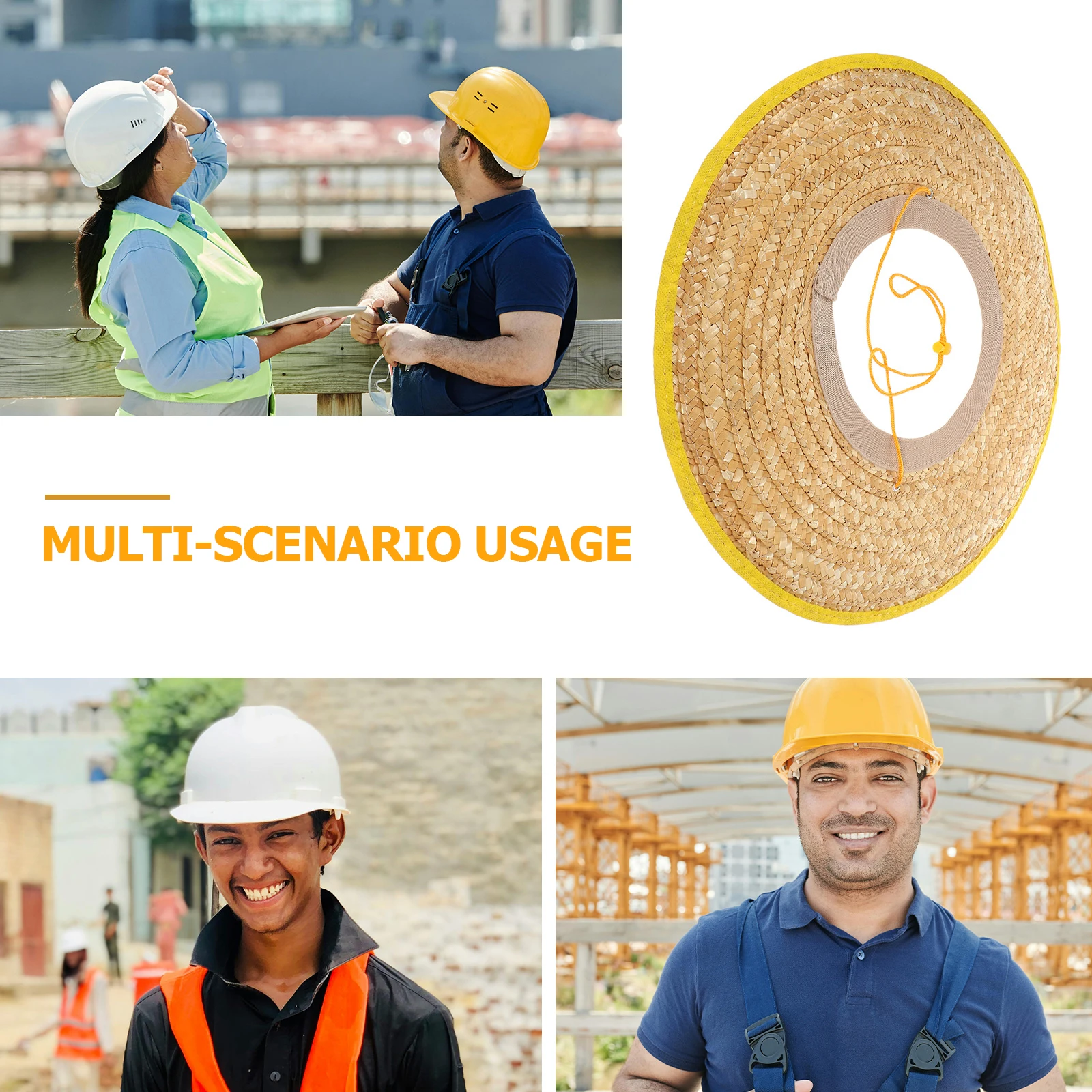 Sunscreen Straw Hard Hat Sunshade Visor Full Brim Construction Safety Shade Protector for Workers Gardening Sanitation Outdoor
Sunscreen Straw Hard Hat Sunshade Visor Full Brim Construction Safety Shade Protector for Workers Gardening Sanitation Outdoor