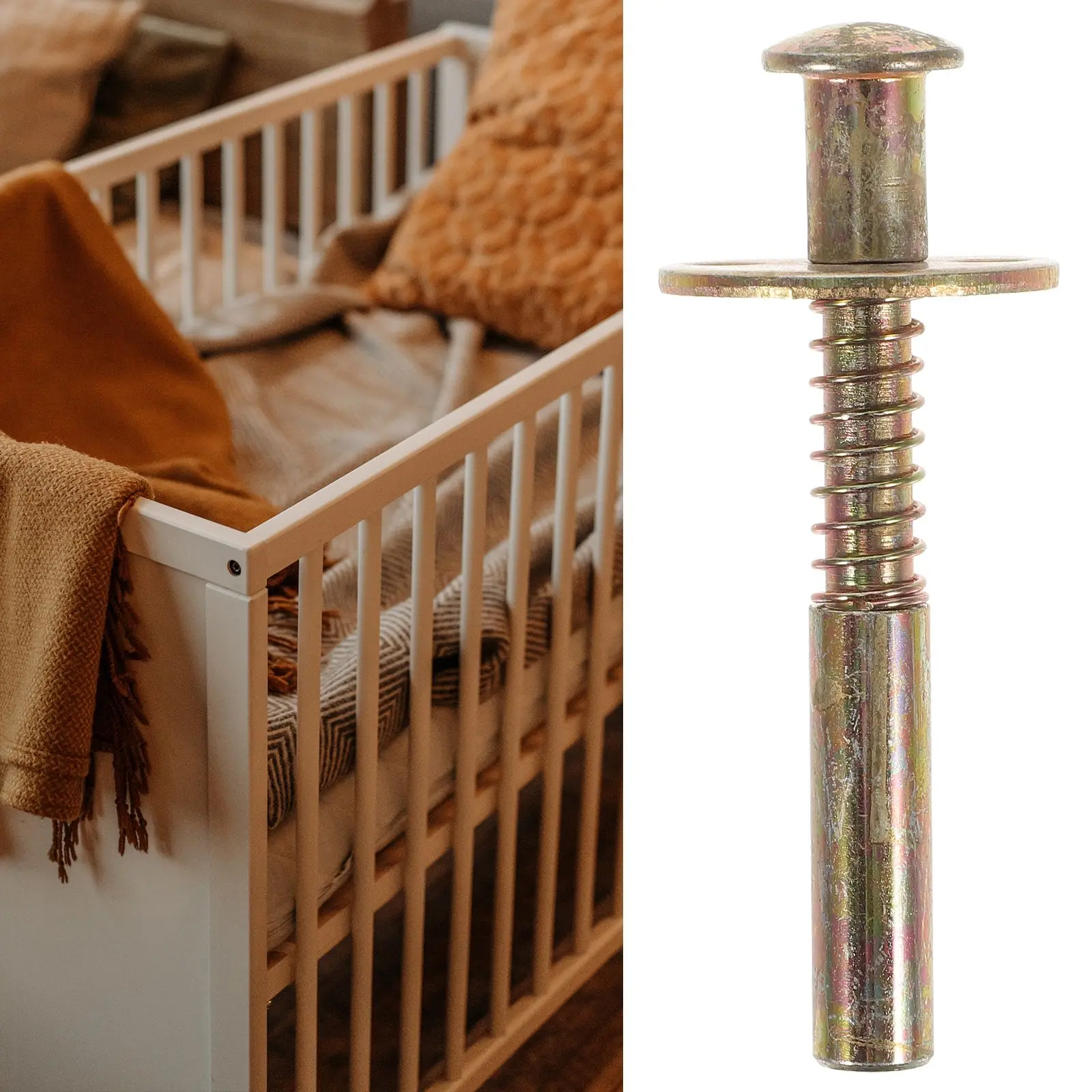 Spring Loaded Plunger Latches Iron Material CribLatch WindowLatch BedFasteningFittings CabinetHardware SpringPin WearResistance
Spring Loaded Plunger Latches Iron Material CribLatch WindowLatch BedFasteningFittings CabinetHardware SpringPin WearResistance