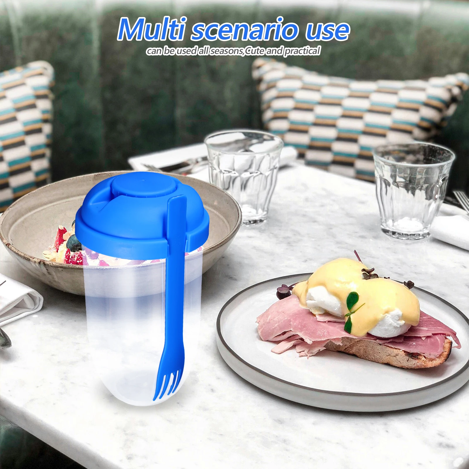 Breakfast Salad Cup Dressing with Lids Food Fruit Container Oscillator Containers Blue Travel
Breakfast Salad Cup Dressing with Lids Food Fruit Container Oscillator Containers Blue Travel
