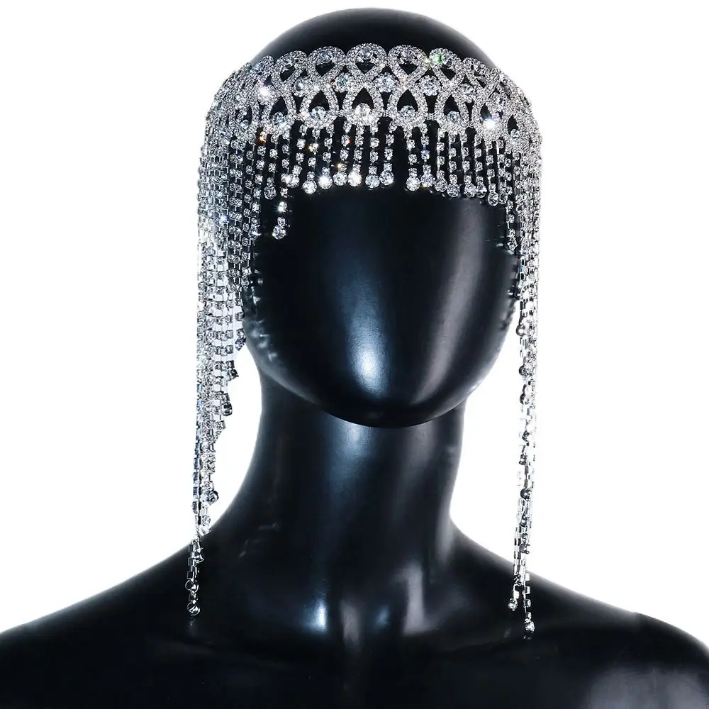 Durable Tassel Rhinestone Headband Shiny Luxury Tiara Headdress Adjustable Silver/Gold Head Chain Party
Durable Tassel Rhinestone Headband Shiny Luxury Tiara Headdress Adjustable Silver/Gold Head Chain Party