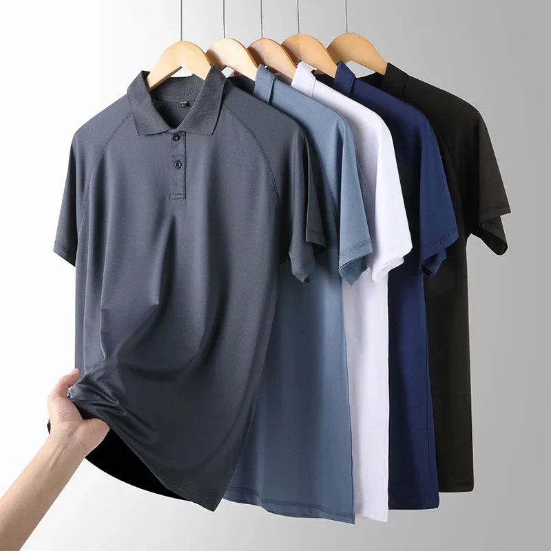 2024 New Luxury Ice Silk Traceless Elastic Short Sleeve T-shirt Men's Summer High end Brand Fashion Business polo shirt
2024 New Luxury Ice Silk Traceless Elastic Short Sleeve T-shirt Men's Summer High end Brand Fashion Business polo shirt