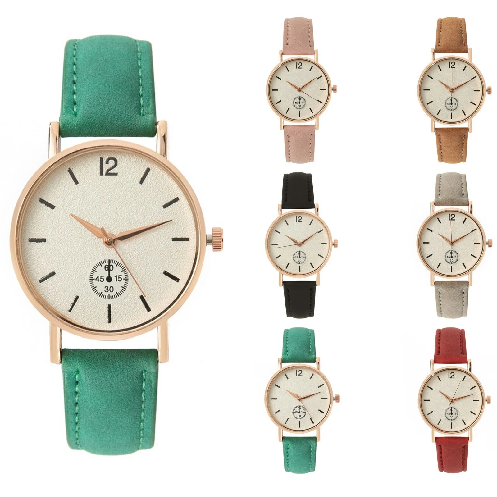 Новые модные женские часы высокого качества, милый кожаный ремешок, кварцевые наручные часы, женские повседневные элегантные украшения для часов
Новые модные женские часы высокого качества, милый кожаный ремешок, кварцевые наручные часы, женские повседневные элегантные украшения для часов