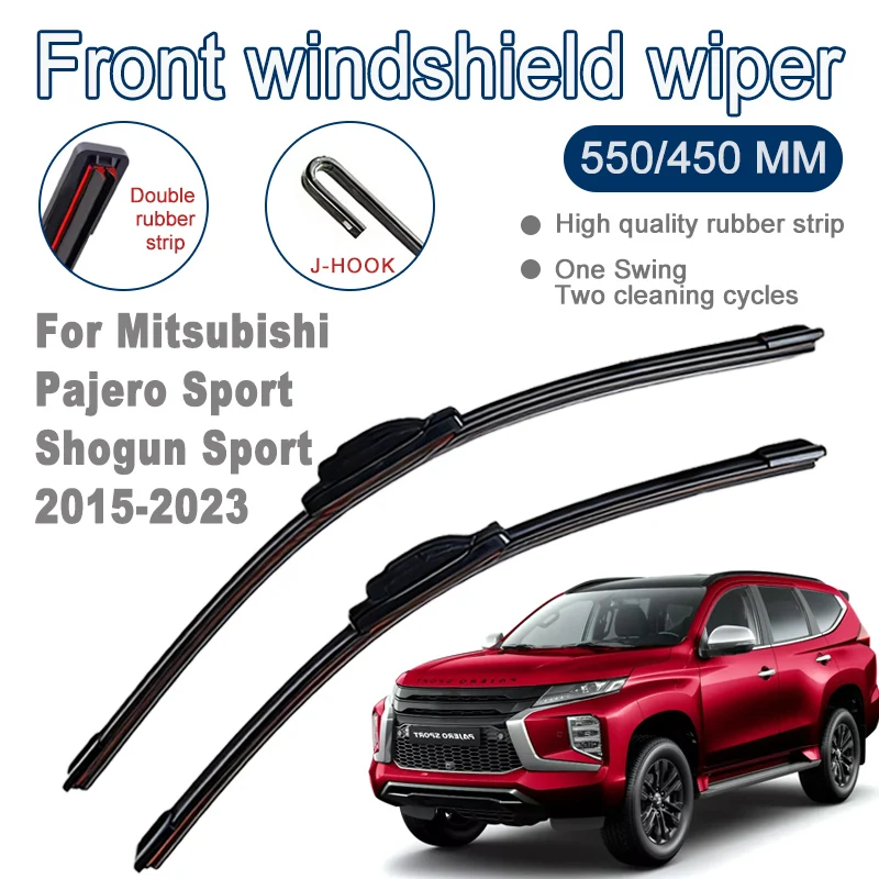 Wiper Blades For Mitsubishi Pajero Sport Shogun Sport 2015-2023 KR KSFront Windshield Brushes Windscreen Car Accessory 22"+18"
Wiper Blades For Mitsubishi Pajero Sport Shogun Sport 2015-2023 KR KSFront Windshield Brushes Windscreen Car Accessory 22"+18"