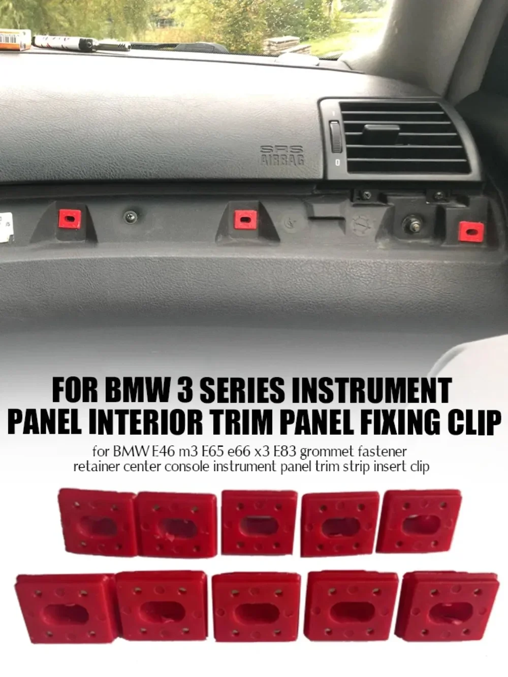 Center Console Dashboard Dash Trim Strip Inserts Clips for BMW E46 M3 E65 E66 X3 E83 Grommets Fixing Buckles Fastener Retainer
Center Console Dashboard Dash Trim Strip Inserts Clips for BMW E46 M3 E65 E66 X3 E83 Grommets Fixing Buckles Fastener Retainer