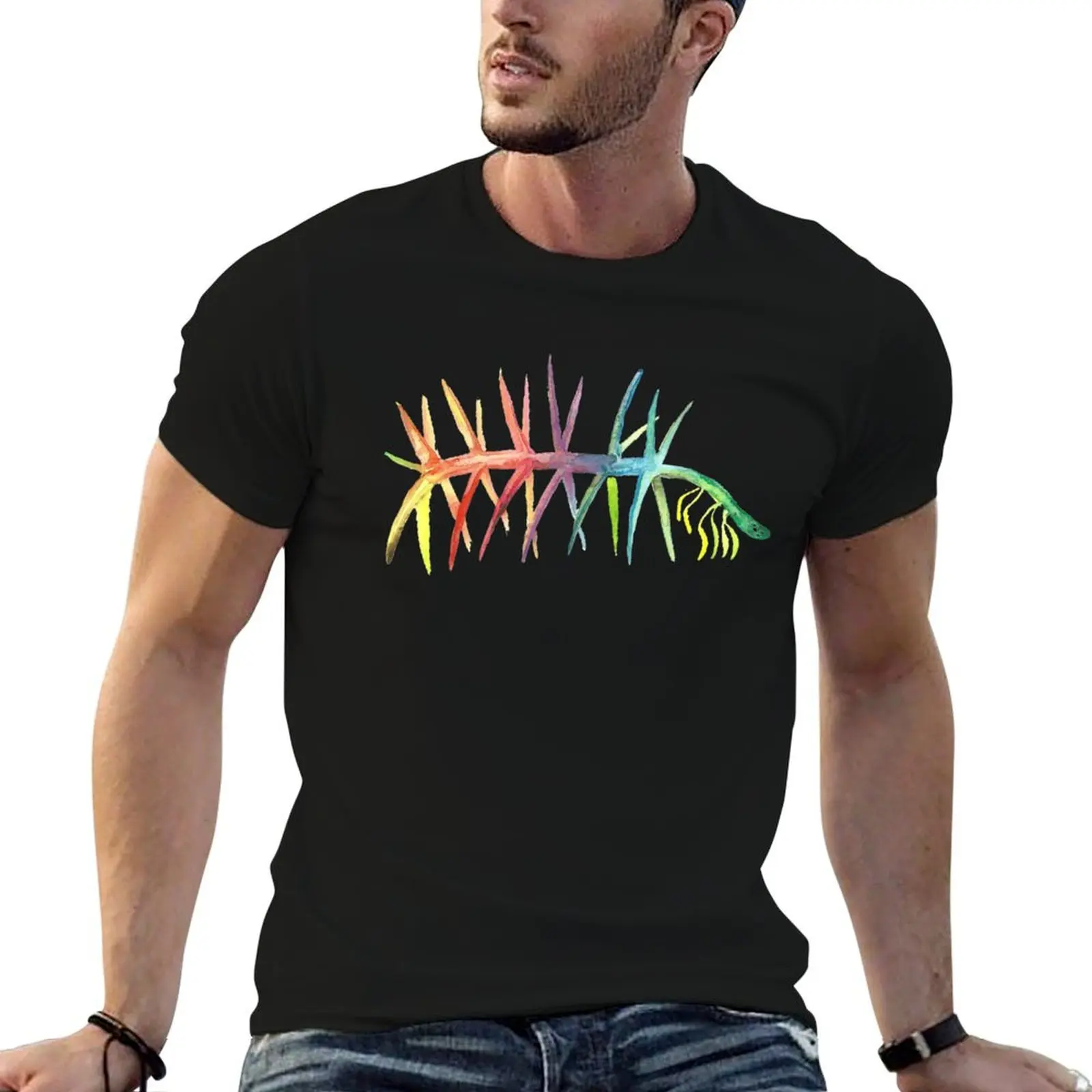 Watercolor Fossil Hallucigenia in Rainbow T-Shirt man t shirt graphic funny t shirts man T-Shirt
Watercolor Fossil Hallucigenia in Rainbow T-Shirt man t shirt graphic funny t shirts man T-Shirt