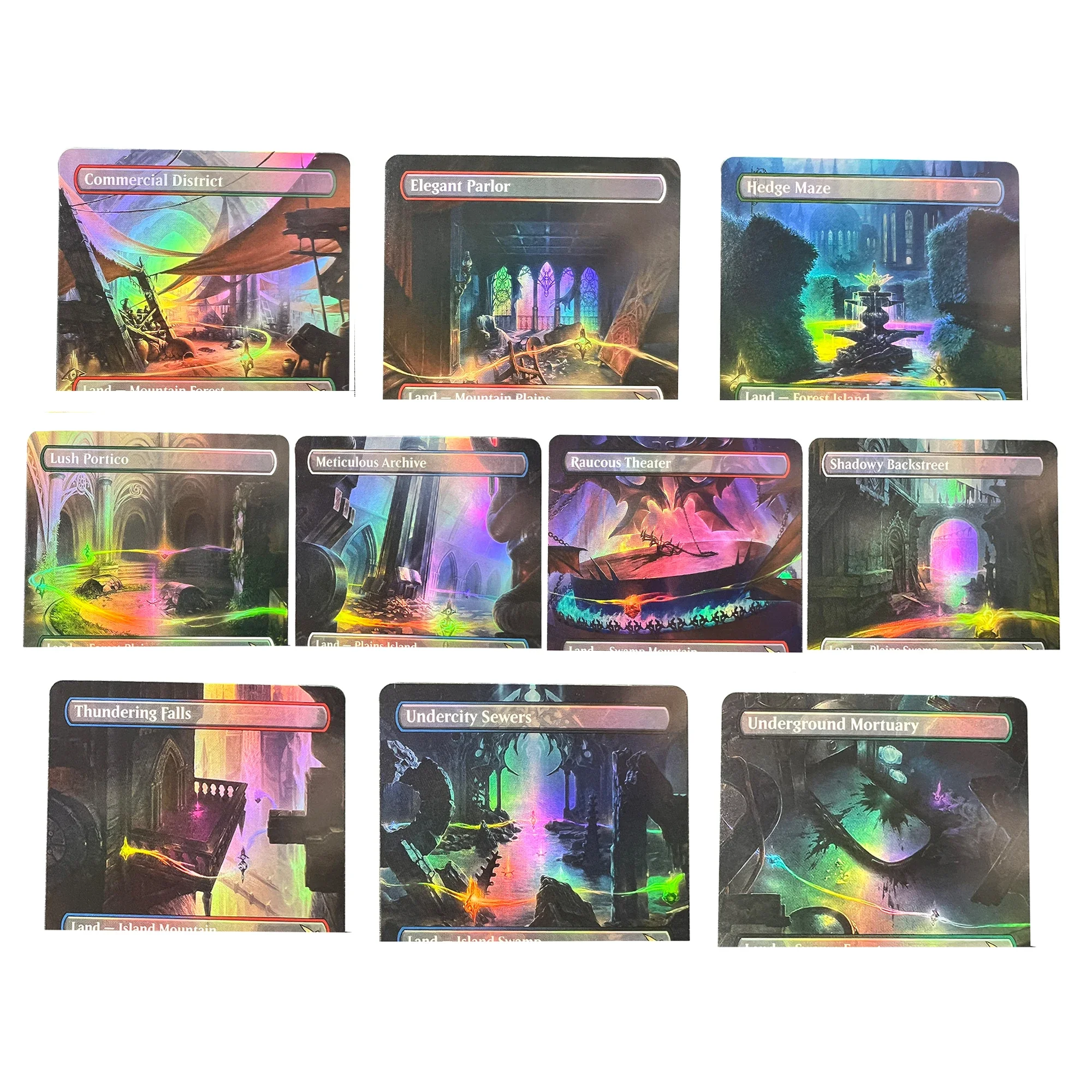 SURVEIL LANDS FOIL Undercity Sewers Meticulous Thundering borderless Cards Game Top Quality Board Playing Game Trading Card
SURVEIL LANDS FOIL Undercity Sewers Meticulous Thundering borderless Cards Game Top Quality Board Playing Game Trading Card