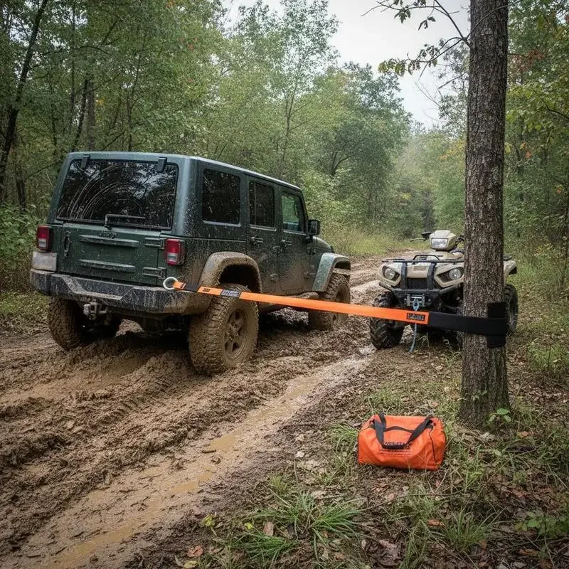 Heavy Duty Tow Strap Recovery Kit 3" x 30 ft (MBS-36,000 lbs) Tree Saver Winch Strap, Triple Reinforced Loop & Protective Sleeves & Storage Bag , 3/4" D-Ring Shackles, for Truck Jeep SUV ATV
Heavy Duty Tow Strap Recovery Kit 3" x 30 ft (MBS-36,000 lbs) Tree Saver Winch Strap, Triple Reinforced Loop & Protective Sleeves & Storage Bag , 3/4" D-Ring Shackles, for Truck Jeep SUV ATV