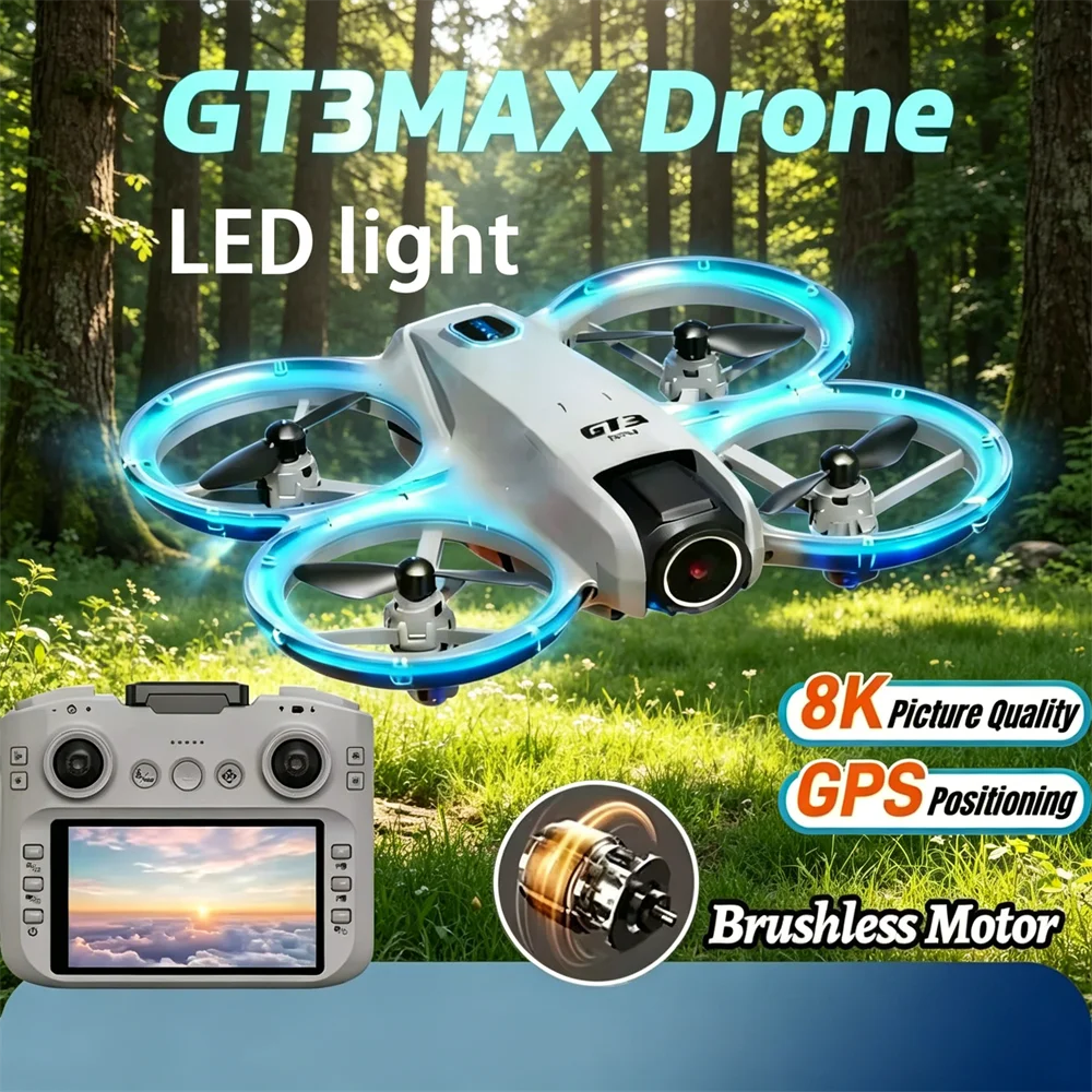 2025 GT3 MAX 8K HD Drone Screen Control Professional Aerial Avoiding Obstacle Remote Control Brushless Quadcopter Mini UAV
2025 GT3 MAX 8K HD Drone Screen Control Professional Aerial Avoiding Obstacle Remote Control Brushless Quadcopter Mini UAV