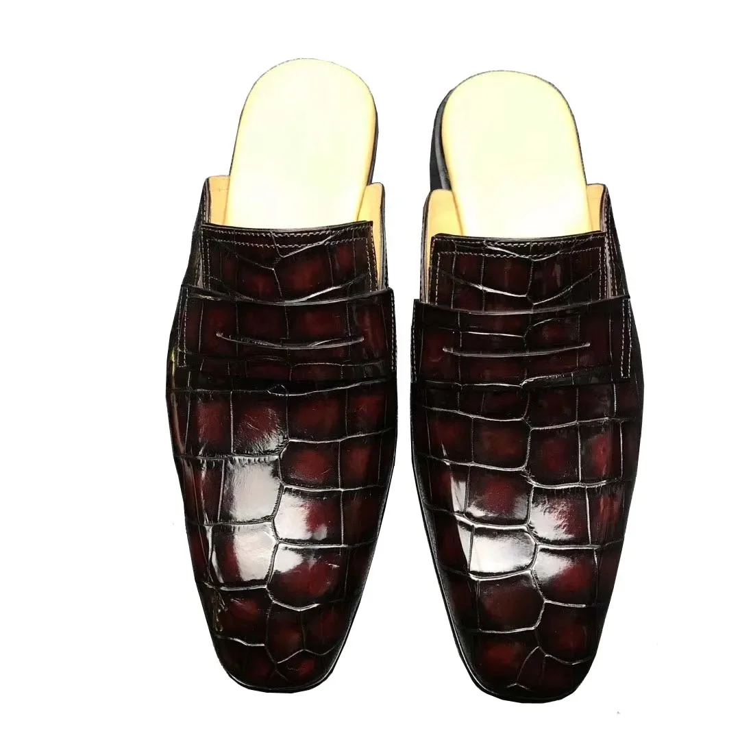 yingshang new arrival crocodile leather shoes male crocodile slippers men crocodile leather shoes
yingshang new arrival crocodile leather shoes male crocodile slippers men crocodile leather shoes