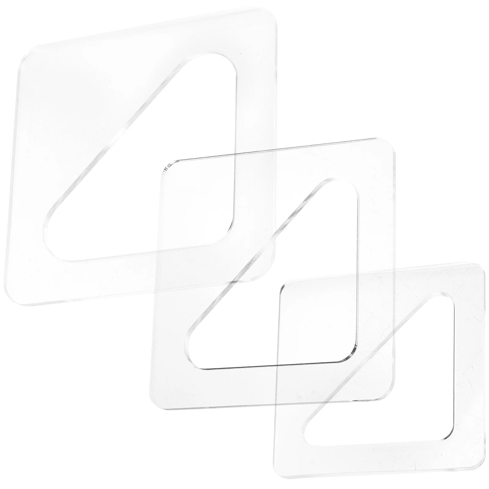 3pcs Triangle Cutting Board Punching Stencil Tool Handle Making Template Acrylic Chisel For Diy Wood Chopping Board
3pcs Triangle Cutting Board Punching Stencil Tool Handle Making Template Acrylic Chisel For Diy Wood Chopping Board