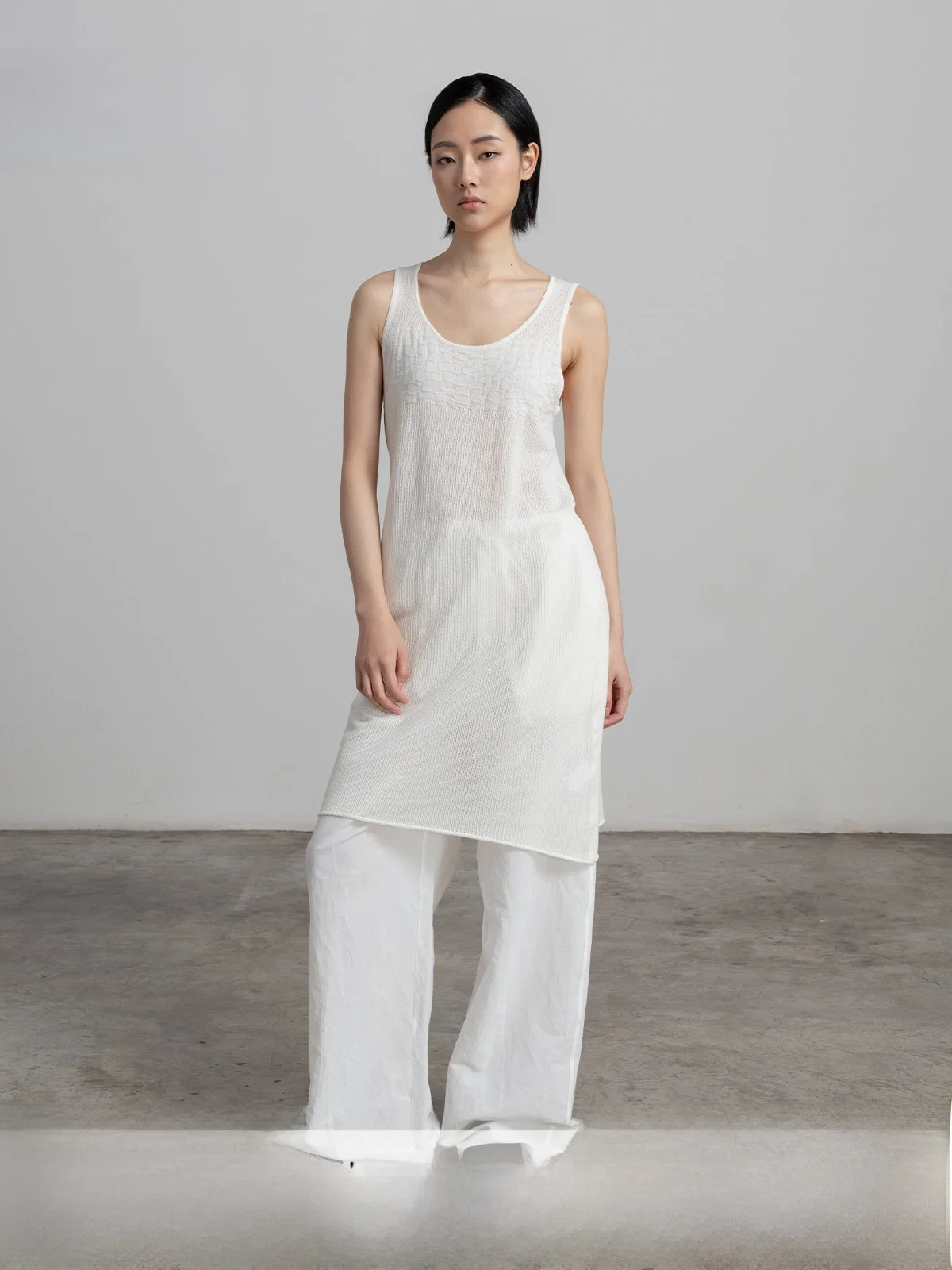 Spring Summer Knitted Wool Vest Dress Transparent Hollow out Design Simple Style Natural Waist City Commuting H-Shape Skirt
Spring Summer Knitted Wool Vest Dress Transparent Hollow out Design Simple Style Natural Waist City Commuting H-Shape Skirt