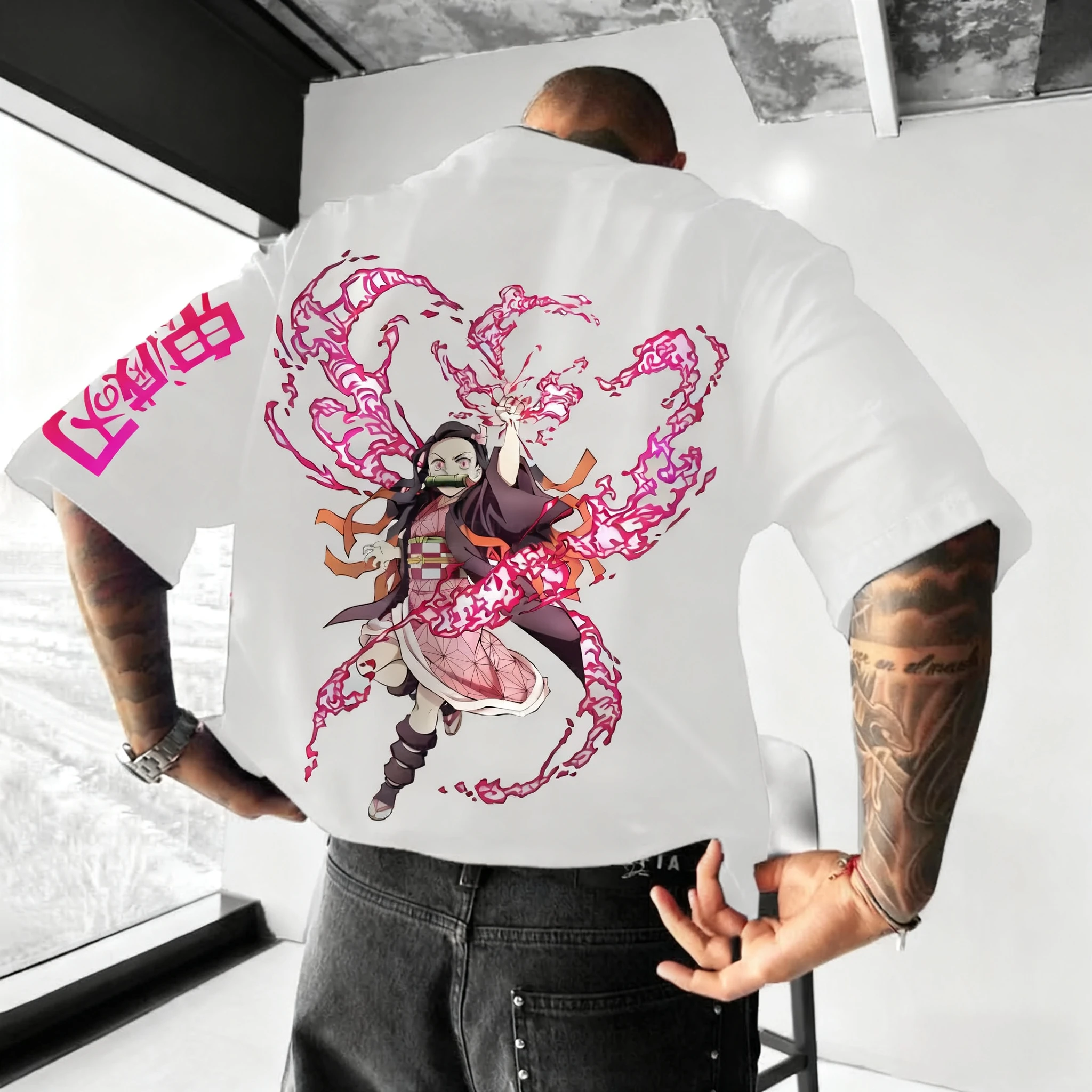 2025 Demon Slayer Anime Print Pure Cotton Short-sleeved Men's and Women's Loose Sporty Summer Fashion Round-neck T-shirts
2025 Demon Slayer Anime Print Pure Cotton Short-sleeved Men's and Women's Loose Sporty Summer Fashion Round-neck T-shirts