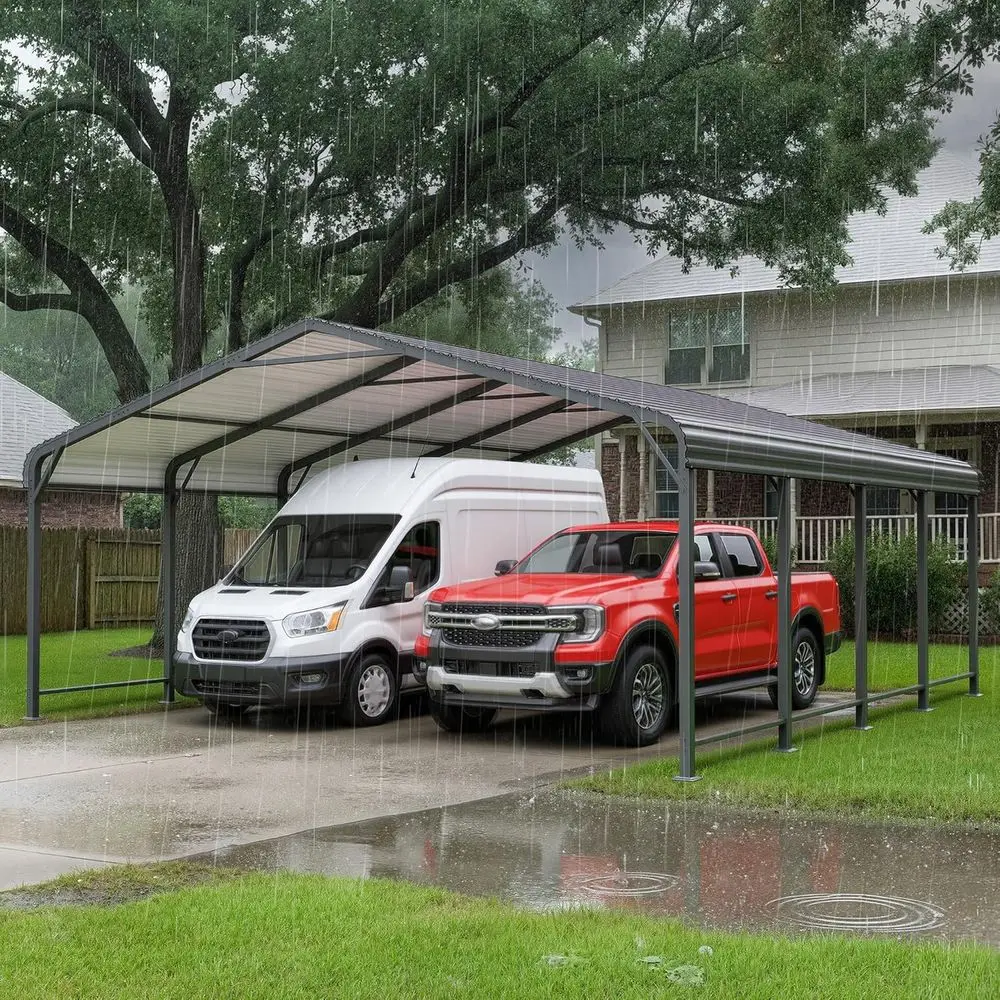 20x20 T Car Port, Metal Carport or 2 Cars, Heavy Duty Carport with ated Roo & Enhanced Base, Garage Vertaile Carports or RV Car,
20x20 T Car Port, Metal Carport or 2 Cars, Heavy Duty Carport with ated Roo & Enhanced Base, Garage Vertaile Carports or RV Car,