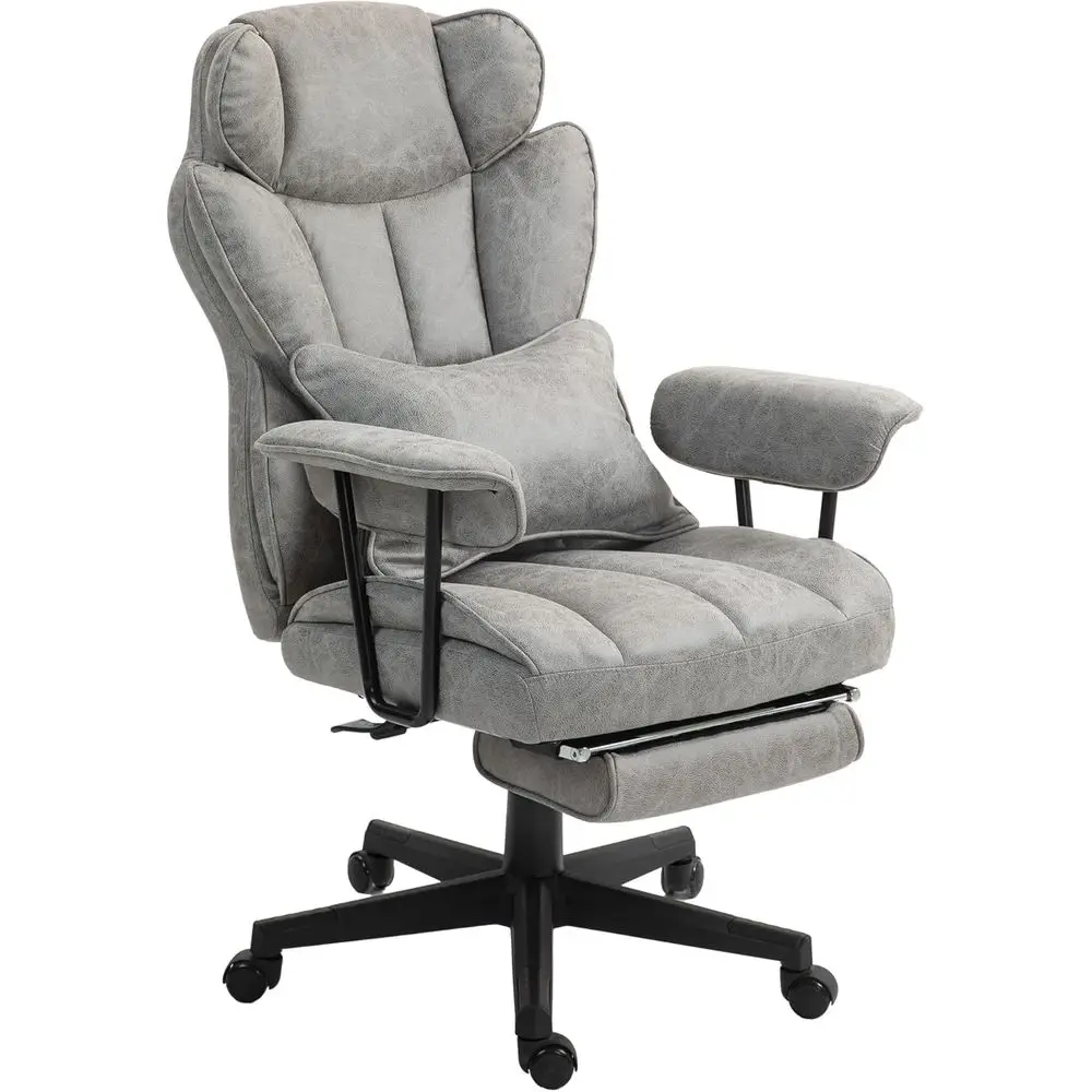 Эргономичное офисное кресло большой емкости 400 фунтов с подставкой для ног, поясничной опорой, откидной спинкой и просторным сиденьем, серое
Эргономичное офисное кресло большой емкости 400 фунтов с подставкой для ног, поясничной опорой, откидной спинкой и просторным сиденьем, серое
