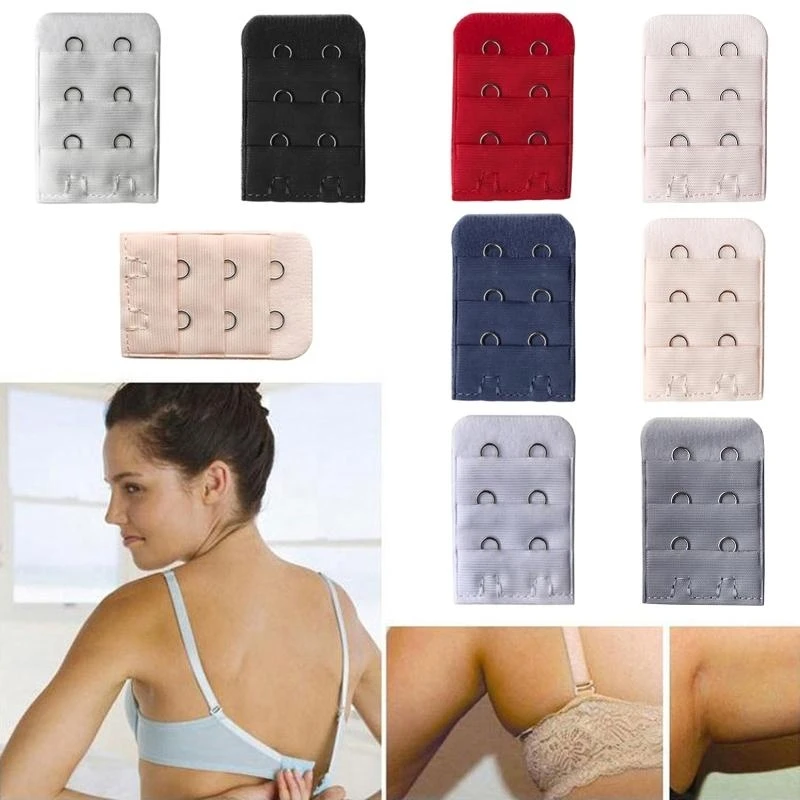 3 Rows 2 Hooks Women Bra Belt Extenders Underwear Buckles Intimates Accessories
3 Rows 2 Hooks Women Bra Belt Extenders Underwear Buckles Intimates Accessories