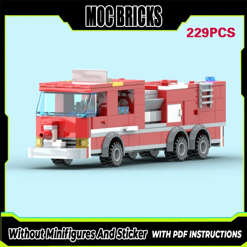 Модель городской пожарной машины MOC из строительных блоков, модульная технология, детский праздничный подарок, набор для сборки игрушек
Модель городской пожарной машины MOC из строительных блоков, модульная технология, детский праздничный подарок, набор для сборки игрушек