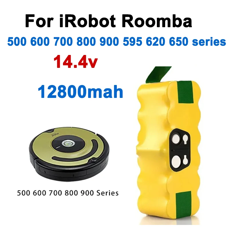 НОВЫЙ сменный аккумулятор NI-Mh 14,4 В для IRobot Roomba 500 600 700 800 серии Roomba 880 760 530 555 560 581 620 650 12800 мАч
НОВЫЙ сменный аккумулятор NI-Mh 14,4 В для IRobot Roomba 500 600 700 800 серии Roomba 880 760 530 555 560 581 620 650 12800 мАч