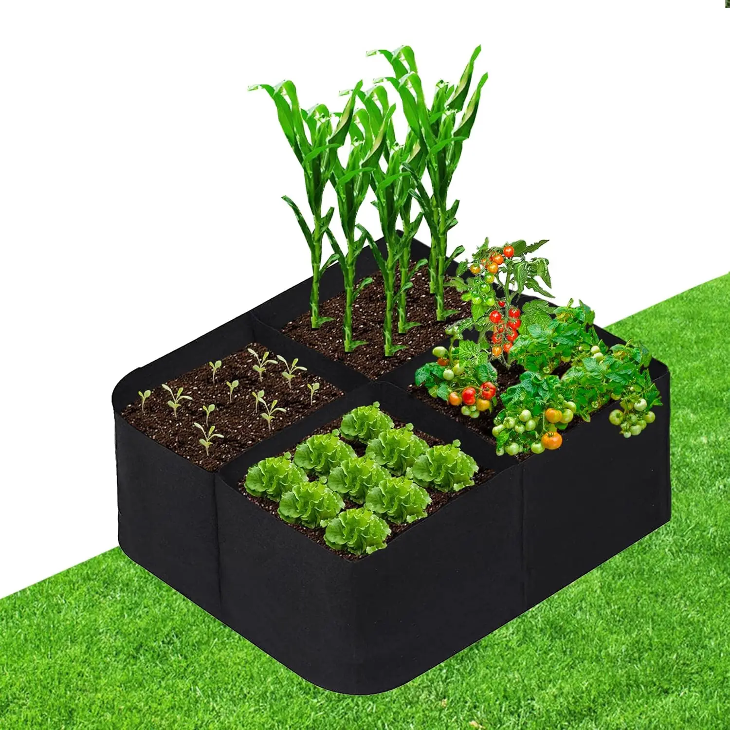 Fabric Raised Garden Bed with 4 Grids, 2x2 Ft for Vegetables and Flowers, Indoor Outdoor Plant Grow Bag
Fabric Raised Garden Bed with 4 Grids, 2x2 Ft for Vegetables and Flowers, Indoor Outdoor Plant Grow Bag