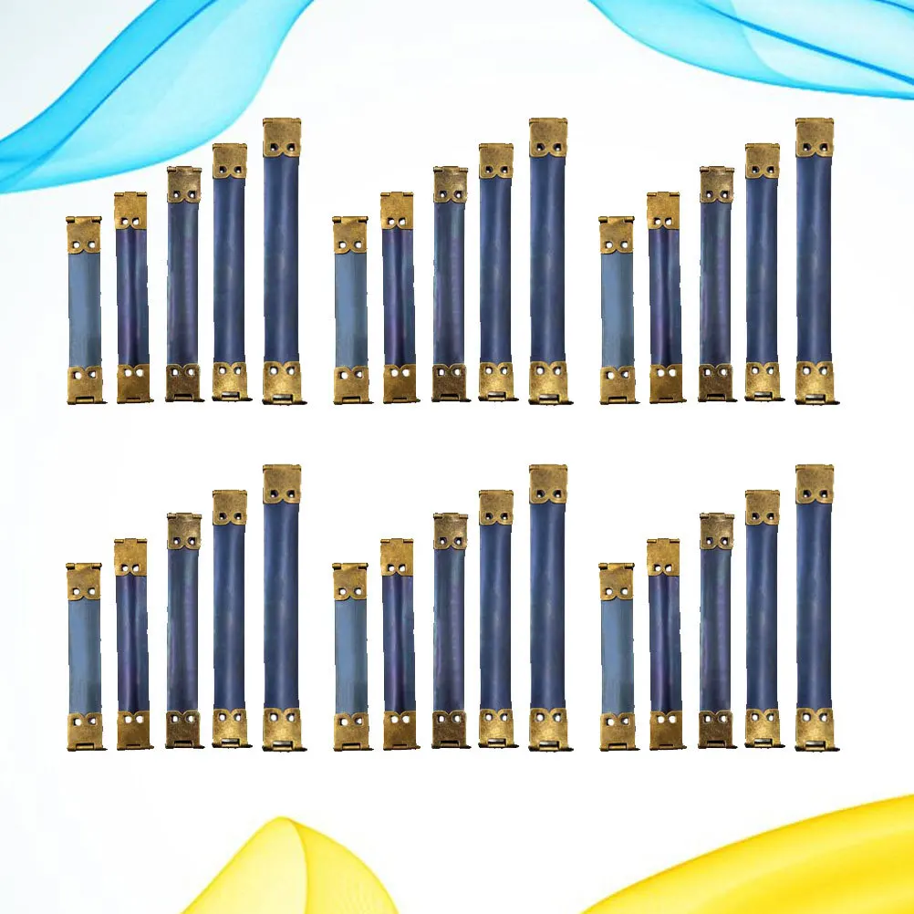30Pcs Metal Internal Flex Frames Bronze Replacement Spring Clips Hinges for DIY Handbag Accessories Clasp Bag Coin Purse Various
30Pcs Metal Internal Flex Frames Bronze Replacement Spring Clips Hinges for DIY Handbag Accessories Clasp Bag Coin Purse Various