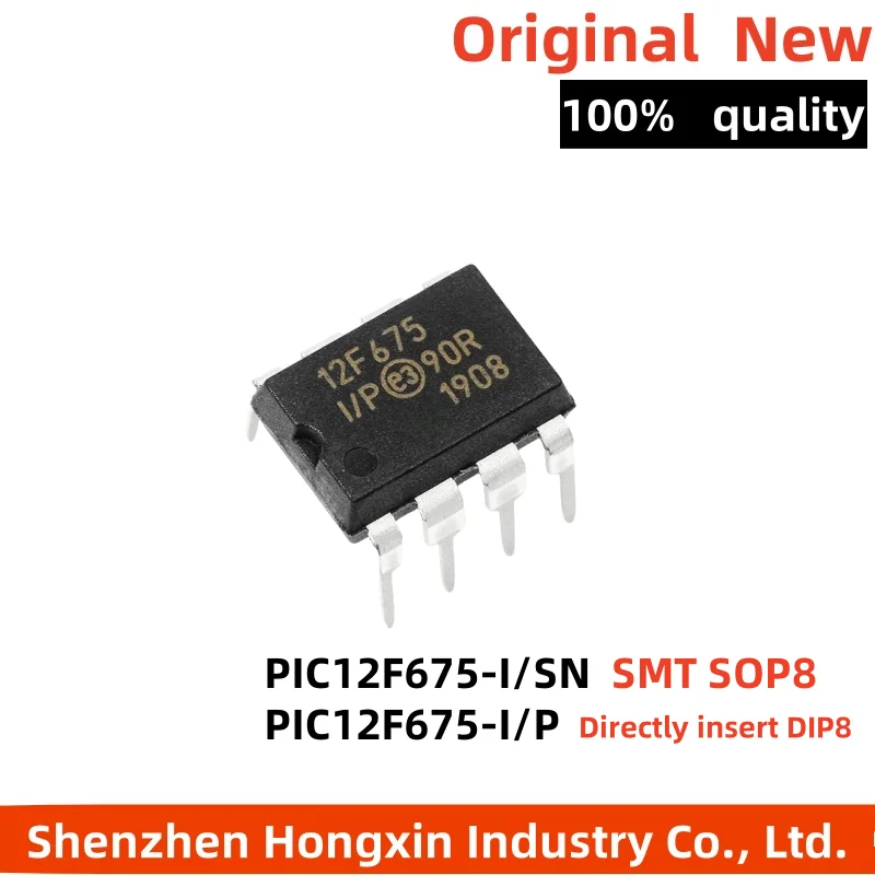5 pieces PIC12F675-I/SN 12F675-I/P 8-bit flash microcontroller microcontroller microcontroller
5 pieces PIC12F675-I/SN 12F675-I/P 8-bit flash microcontroller microcontroller microcontroller
