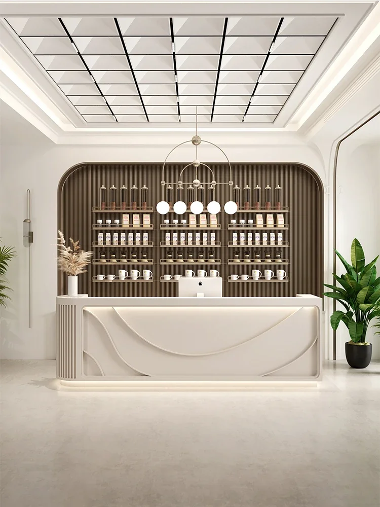 Modern Simple Paint Company Front Desk Hotel Reception Desk Beauty Salon Foot Massage Store Bar Clothing Store Cashier
Modern Simple Paint Company Front Desk Hotel Reception Desk Beauty Salon Foot Massage Store Bar Clothing Store Cashier