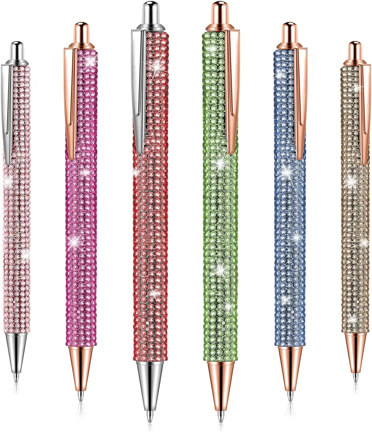 6 Pcs Bling Pen Cute Diamond Pens Wedding Rhinestones Gift Metal Ballpoint Pens Fancy Sparkly Crystal Pens Retractable Black Ink
6 Pcs Bling Pen Cute Diamond Pens Wedding Rhinestones Gift Metal Ballpoint Pens Fancy Sparkly Crystal Pens Retractable Black Ink