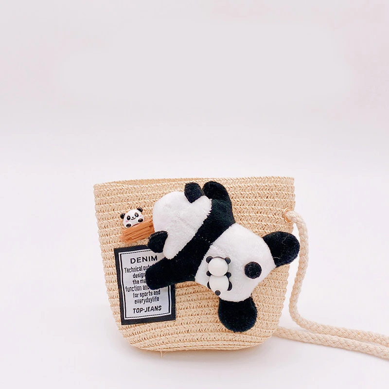 Panda Cute Cloth Patch Children Straw Braided Zipper Coin Purse Crossbody Bag Female
Panda Cute Cloth Patch Children Straw Braided Zipper Coin Purse Crossbody Bag Female