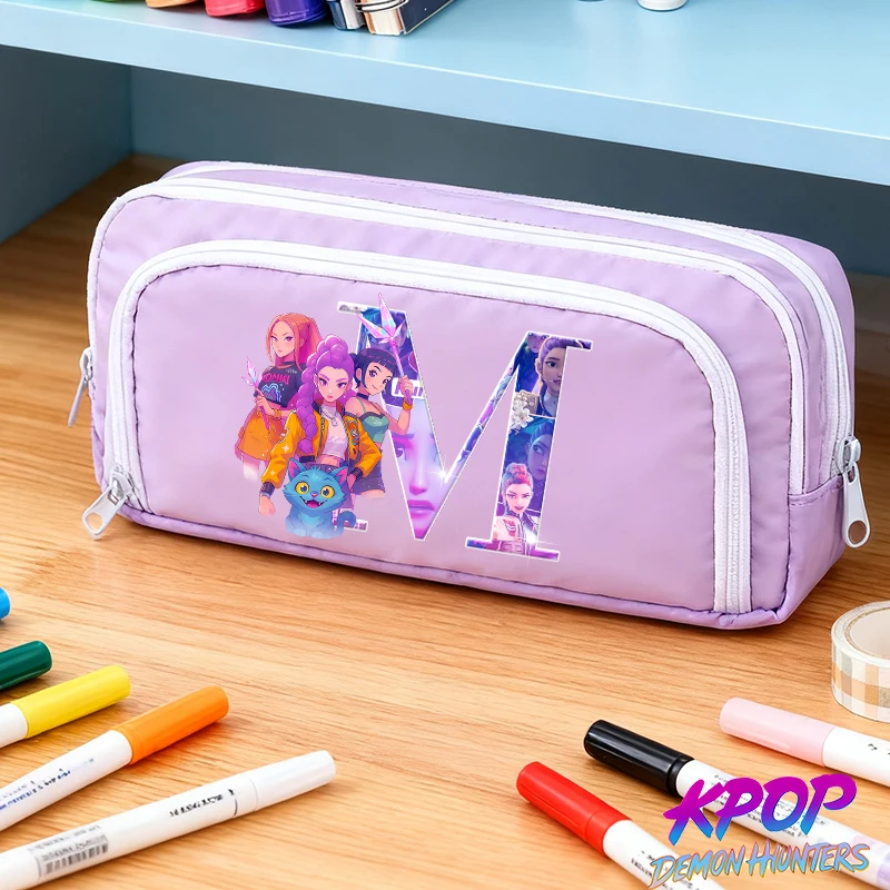 KPop Demon Hunters Pencil Case Rumi Mira Zoey Anime Cartoon A-Z Letter Pen Pouch Student Multi-layer Pencil Bag Stationery Bags
KPop Demon Hunters Pencil Case Rumi Mira Zoey Anime Cartoon A-Z Letter Pen Pouch Student Multi-layer Pencil Bag Stationery Bags
