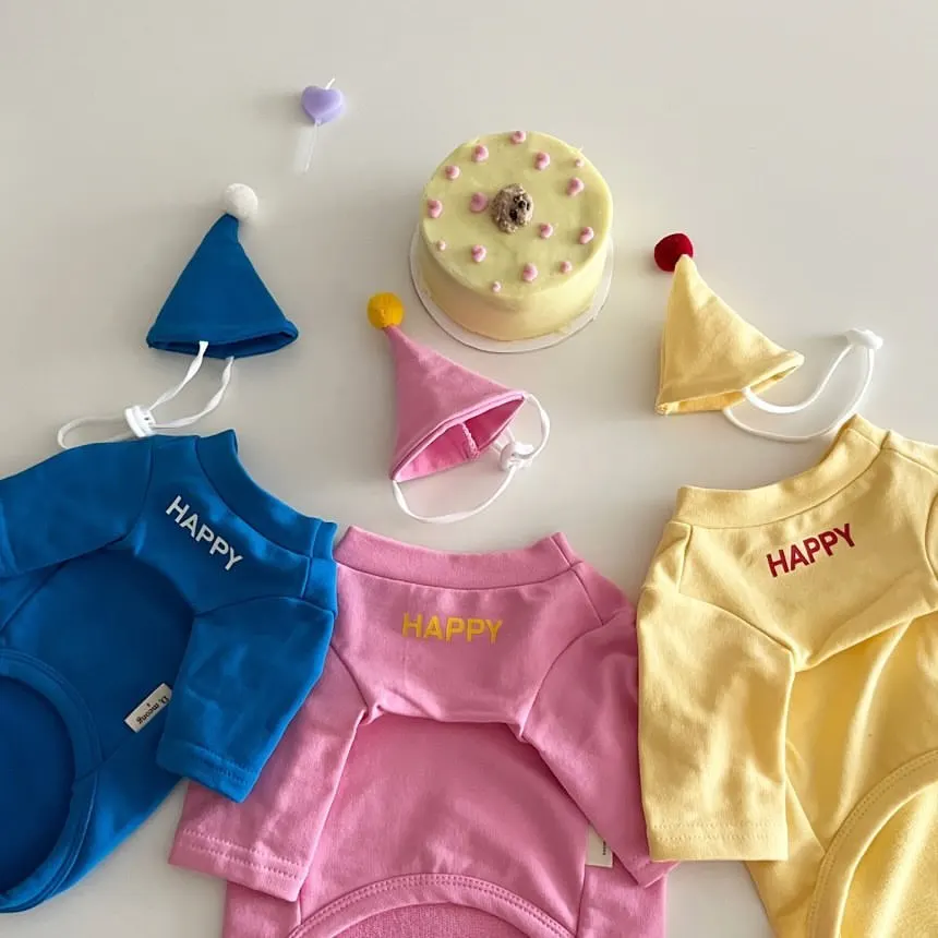 Pet Birthday Party Sweatshirt Cute Teddy T-Shirt De Velvet Dog Clothes Bichon Soft Pullover Letter Printed Clothes No Hat
Pet Birthday Party Sweatshirt Cute Teddy T-Shirt De Velvet Dog Clothes Bichon Soft Pullover Letter Printed Clothes No Hat