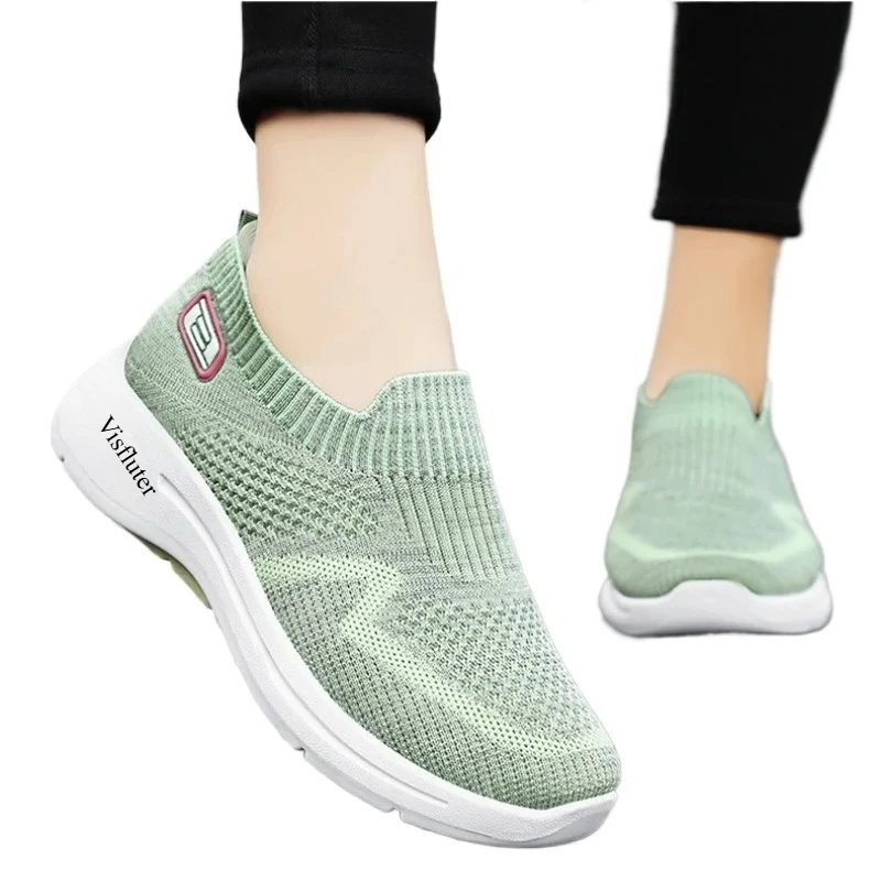 Женская повседневная спортивная обувь без шнуровки, обувь на низкой платформе с дышащей сеткой и мягкой подошвой, однотонная уличная обувь, женские уютные лоферы 
Женская повседневная спортивная обувь без шнуровки, обувь на низкой платформе с дышащей сеткой и мягкой подошвой, однотонная уличная обувь, женские уютные лоферы