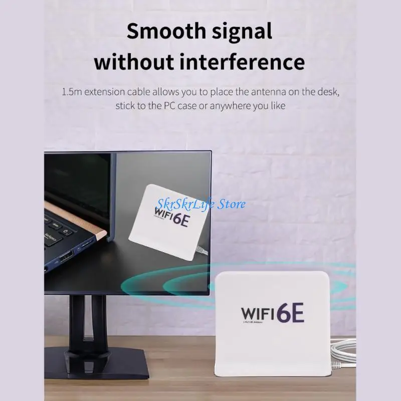 E65E Tri-Band WiFi 6E Antenna 6GHz 5GHz 2.4GHz SMA WiFi Antenna for PC Computer PCIe WiFi Card WiFi Router USB Adapter
E65E Tri-Band WiFi 6E Antenna 6GHz 5GHz 2.4GHz SMA WiFi Antenna for PC Computer PCIe WiFi Card WiFi Router USB Adapter