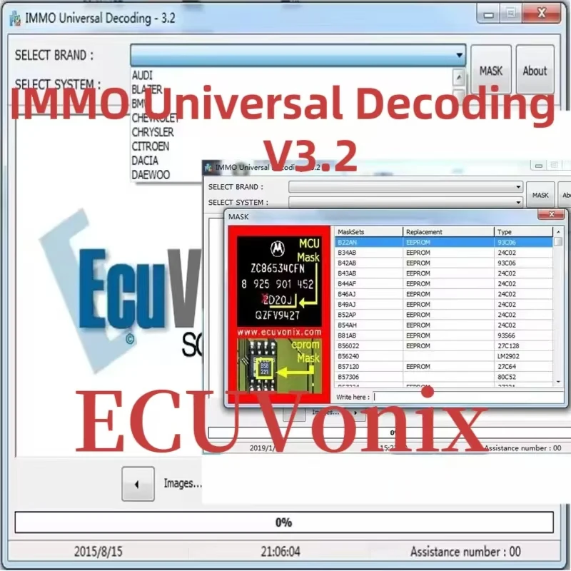 ECU IMMO Universal Decoding Software 3.2 Programming Key Immobilizer Reset Car Key Version 32GB USB Drive Vonix Diagnostic Tool
ECU IMMO Universal Decoding Software 3.2 Programming Key Immobilizer Reset Car Key Version 32GB USB Drive Vonix Diagnostic Tool