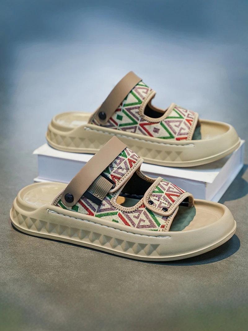 Men's Summer Casual Woven Sports Driving Dual-Purpose Thick Bottom Beach Sandals Comfortable Breathable Slip-On EVA Shoes
Men's Summer Casual Woven Sports Driving Dual-Purpose Thick Bottom Beach Sandals Comfortable Breathable Slip-On EVA Shoes