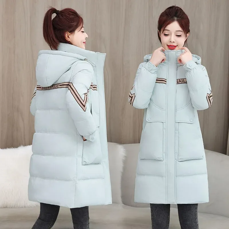 Winter 2025 New Cotton Clothes Women's Overcoat Hooded Thick Warm Parka Coat Detachable Hat Mid-Length Down Cotton-Padded Jacket
Winter 2025 New Cotton Clothes Women's Overcoat Hooded Thick Warm Parka Coat Detachable Hat Mid-Length Down Cotton-Padded Jacket