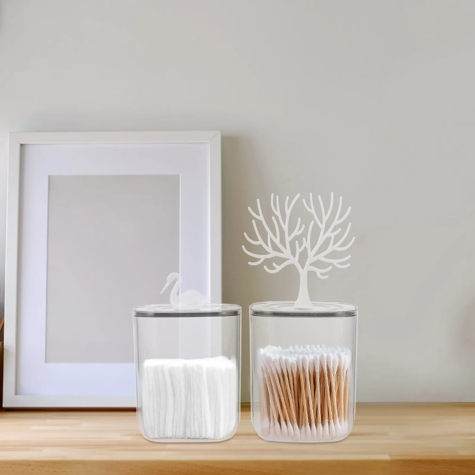 2pcs Swan Antler Storage Box Plastic Cotton Swab Organizer Toothpick Holder For Bathroom Bedroom Office Travel Small
2pcs Swan Antler Storage Box Plastic Cotton Swab Organizer Toothpick Holder For Bathroom Bedroom Office Travel Small