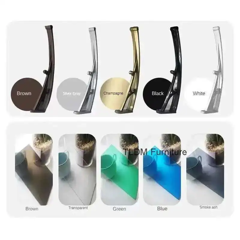 Household Aluminum Alloy Awnings for Door Modern Rainproof Sunscreen Design Awning Creative Simple Outdoor Decor for Courtyard
Household Aluminum Alloy Awnings for Door Modern Rainproof Sunscreen Design Awning Creative Simple Outdoor Decor for Courtyard