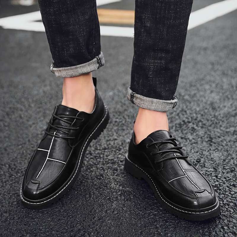 New Business Men's Leather Shoes Casual gentleman style Outdoor Fashion Party Daily adult office Black brown Retro shoes Hot
New Business Men's Leather Shoes Casual gentleman style Outdoor Fashion Party Daily adult office Black brown Retro shoes Hot