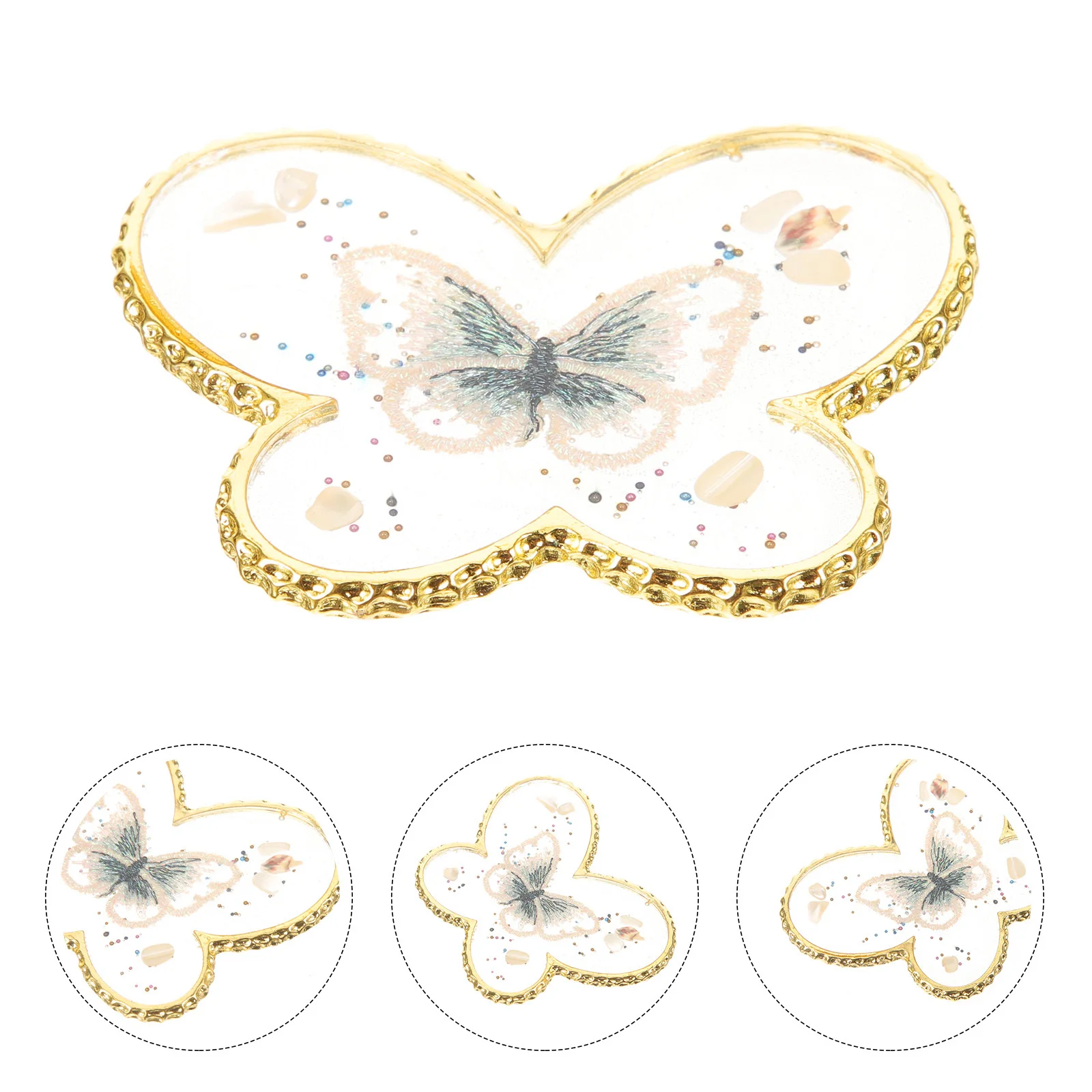 Resin Nail Art Palette Butterfly Shape Smooth Surface Easy Clean Color Mixing Tool for Gel Polish Manicure Design Professional
Resin Nail Art Palette Butterfly Shape Smooth Surface Easy Clean Color Mixing Tool for Gel Polish Manicure Design Professional