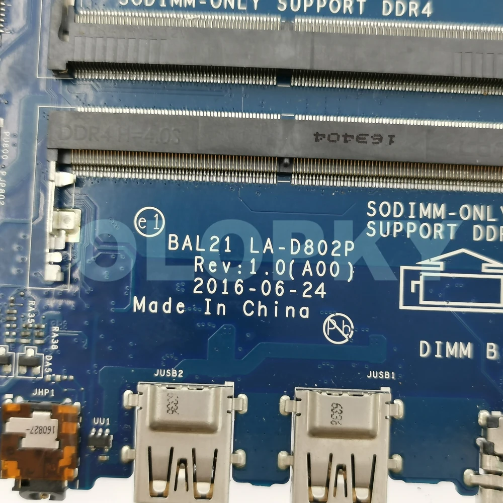 Материнская плата BAL21 LA-D802P для ноутбука Dell Inspiron 5567 5767 P66F, процессор I3-7100 I5-7200 I7-7500, 081YW5 0DG5G3
Материнская плата BAL21 LA-D802P для ноутбука Dell Inspiron 5567 5767 P66F, процессор I3-7100 I5-7200 I7-7500, 081YW5 0DG5G3