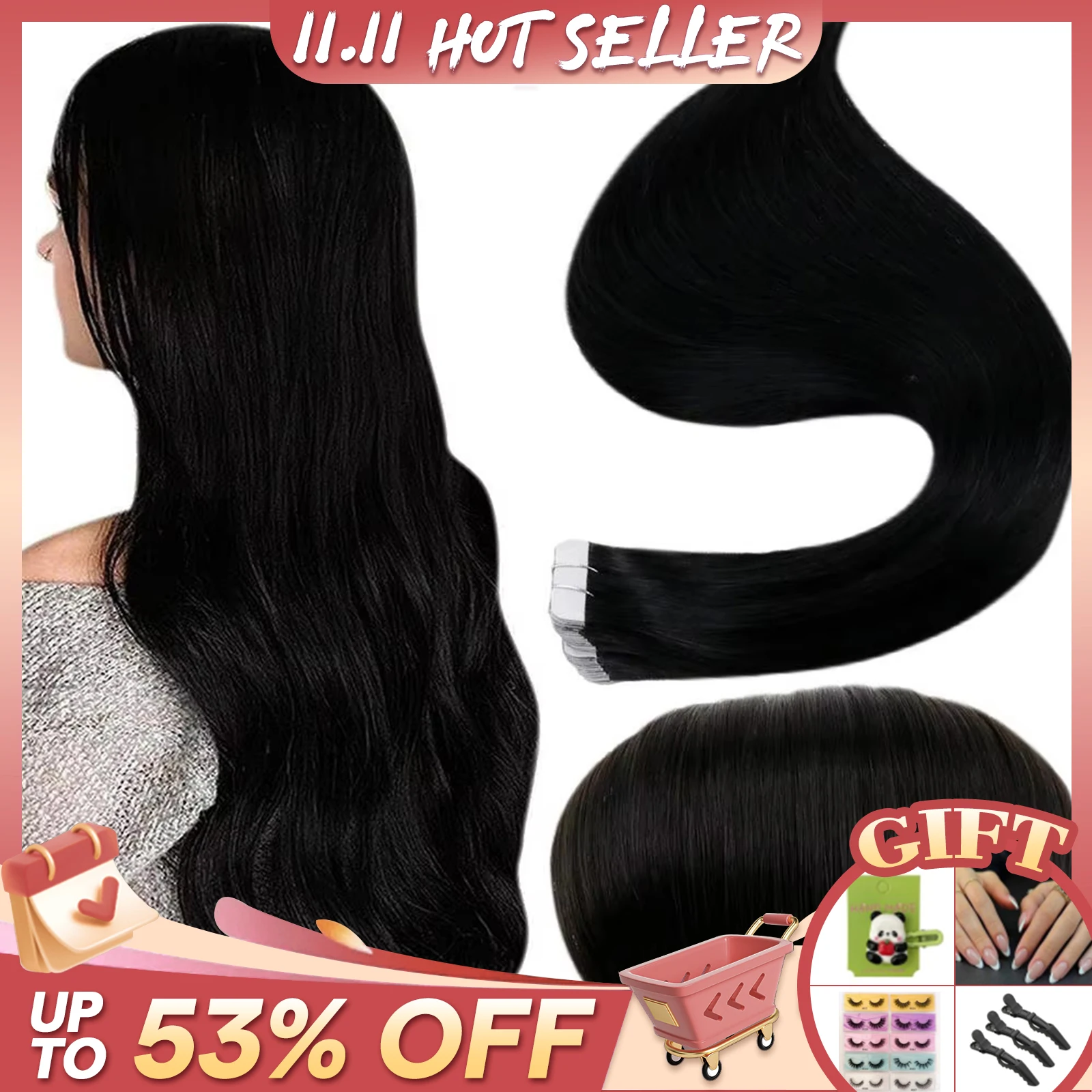 Laavoo Remy Tape in Hair Extension Straight Natural 100% Real Brazilian Hair 12-24inch Remy Skin Weft Tape in Hair Extensions
Laavoo Remy Tape in Hair Extension Straight Natural 100% Real Brazilian Hair 12-24inch Remy Skin Weft Tape in Hair Extensions