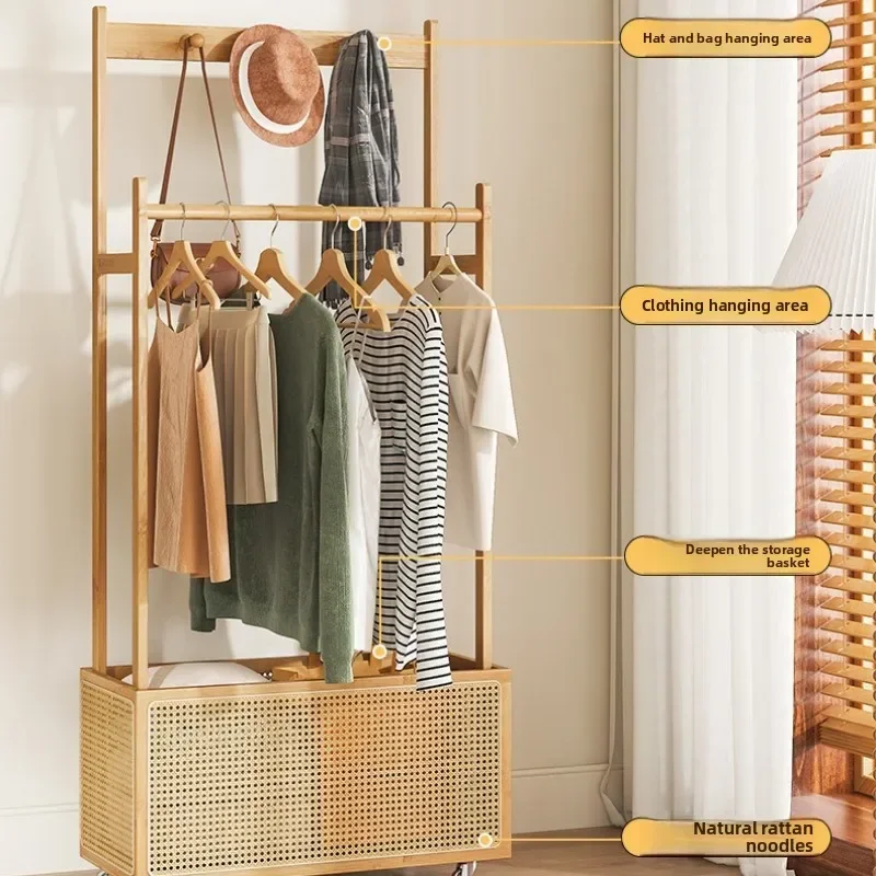 Modern Bedroom coat rack Japanese style room household removable hanger rattan dirty laundry basket floor hanging hanger
Modern Bedroom coat rack Japanese style room household removable hanger rattan dirty laundry basket floor hanging hanger